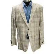 NWT Peter Millar Crown Crafted 42R Nags British Gray Plaid Soft Sport Coat $1200