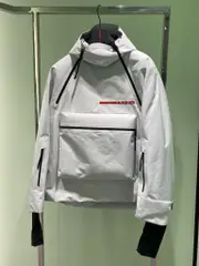 Technical fabric snowboard jacket S Chalk white