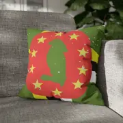 CUSHION COVER PILLOW CASE|DOMINICA COUNTRY FLAG 215