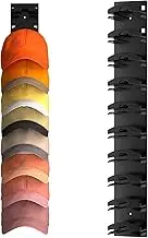Hat Rack | Baseball Cap Storage Holder | Wall Mounted Hat Organizer | Display Organizer | Hooks Hanger | Hold Up to 10 Hats | for Door Closet Bedroom Dresser Entrance 35.6x6cm
