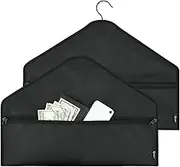Diversion Hanger Fireproof Safe - Pocket Compartment for Secrets, Water Resistant Storage Bag to Hide Valuables for Home or Travel, Zipper Pouch for Personal Items