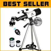 Travel-Friendly 70mm Aperture Telescope with Smart Adapter & Adjustable Tripod