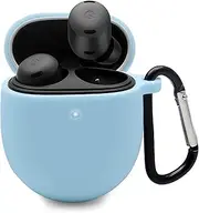 [GIOPUEY] Case Compatible with Google Pixel Buds Pro/Buds Pro 2, Silicone Shockproof Protective Case, Ultra Thin Case Cover, No Odor, Silicone Case - Blue