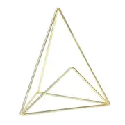 Iron Geometric Business Name Card Holder Display Stand Rack Photo Note Folder