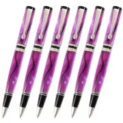 Classic Twist Pen Kit, Satin Nickel Finish, 6 Pack, Legacy Woodturning