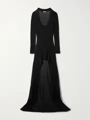 [SAINT LAURENT] SAINT LAURENT - Wool Maxi Dress - Black - M M Black