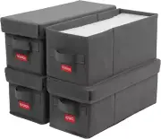Premium CD Storage Box | Stackable CD Organizer Box with Lid | Holds 140 Jewel C