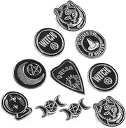 [BESTYASH] Retro Brooch Dining Table Decoration Winged Victory Clothes Pins Trim Multi-function Clothes Hanger Round Pins inside Double Belt The Hook Em Alloy Material Black