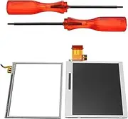 Console Repairing Accessories Kit, Bottom LCD Display Touch Screen Spare Part for Nintendo DS Lite DSL NDSL