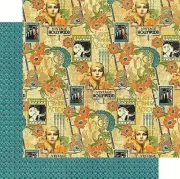 Graphic 45 Vintage Hollywood Collection 12 x 12 Dazzling Diva Cardstock