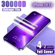 HYDROGEL Screen Protector For Apple iPhone 16 15 Pro 14 13 12 11 Pro Max XR Plus