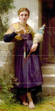12 X 24 Art Bouguereau Spinne Ceramic Mural Backsplash Bath Tile #1454