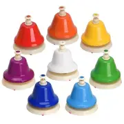 Facmogu Desk Bells, 8 Notes Diatonic Metal Hand Bells, Rainbow Music Bells, M...