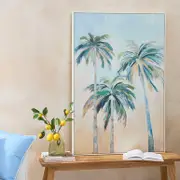 Oasis Palm Tree Framed Canvas Wall Art [MUSLOASIS24]