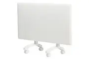 Nobo Electric 1kW Slimline Panel Home Room Space Heater w Wi-Fi & Castors White