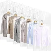 [CZFLXLJ] 25 Pack Dry Cleaning Bags, 60x90 cm Clear Plastic Garment Bags, Dust-proof for Home Storage, Travel, Moving