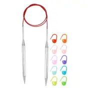 Knitting Needles Size US 11 Stainless Steel 31" Circular Needle