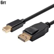 6FT Mini DisplayPort to Display Port DP 1.2 Cable Cord Video Monitor MacBook