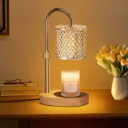 Candle Warmer Lamp with Timer, Candle Lamp with Dimmer and 2 Bulbs, Wax Warme...