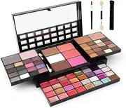 74 Colors All-in-One Makeup Kit for Women: 36 Eyeshadows, 16 Lip Glosses, 12 Glitter Creams, 4 Concealers, 3 Blushers, 1 Bronzer, 2 Highlight and Contour
