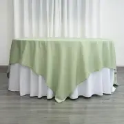 10 pcs 90x90" Square Polyester Tablecloths Wedding Table Linens for Catering