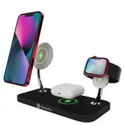 XtremeMac X-Mag Pro 3-in-1 Wireless Charger For Apple iPhone/AirPods/Watch Black