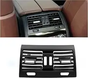 USTKWZ LHD RHD Car Front Rear Air Conditioning Chromed AC Vent Grille Outlet Cover Panel， Compatible With BMW 5 Series F10 F11 F18 520i 523i 525i(Model C)