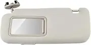 Pizgear Car Interior Sun Visor with Mirror Gray Beige Sun Shade Left Right Driver Passenger Side, for Toyota, for Auris, for Corolla, 2008-2013 Car Sun Visor(Beige Left)