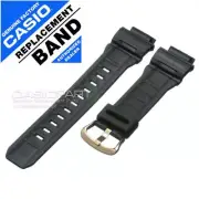 Genuine Casio Watch Band f/ Mudman G-9300GB-1 G9300 Black Strap with Gold Buckle