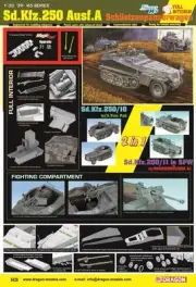 Dragon 6426 1:35 2 in 1 Sd.Kfz.250 Ausf.A Schuetzenpanzerwagen Plastic Model Kit