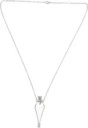 [Abaodam] Hanging Glass Bottle Necklace Mini Wishing Bottle Pendant with Chain DIY Decorative Glass Vial Jewelry for Keepsakes and Travel Lightweight and Portable