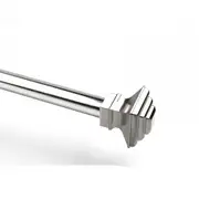 Doric Styled Deco Curtain Rod & Finial Set, Extendable from 120cm - 380cm
