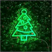 Hanging Art Neon Signs Neon LED Design Christmas Tree 5V (25x35cm) Wall Decoration Party Decoration Holiday Christmas Decor