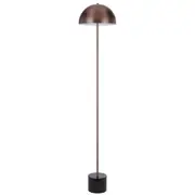 Durban Black Marble and Bronze Dome Floor Lamp