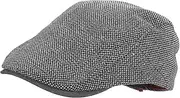 [GOOHOCHY] Berets Caps for Men Women Stylish Vintage Polyester Outdoor Travel Hat Dark Grey