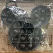 Disney Junior Mickey Mouse Shaped Pop Fidget Toy With Backpack Clip Black New