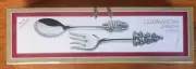 Mikasa 2-piece Salad Set Celebrations Mikasa Stainless Steel Christmas 10”