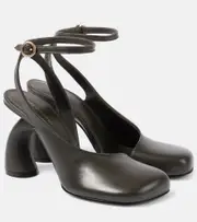 [Dries Van Noten] Dries Van Noten Leather slingback pumps AU 6.5 brown