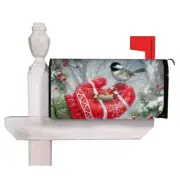 Winter Encounter Mailbox Cover Standard Size Magnetic