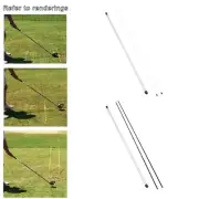 2x Golf Alignment Sticks Swing Train Posture Correction Auxiliary Exerciser Full