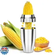 YYP Corn Cutter Peeler, Corn Cob Stripper with Cup [No Splatters or Mess], 30