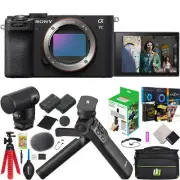 Sony a7C II Full Frame Mirrorless Camera Black + ACCVC2 Vlogger Tripod & Mic Kit