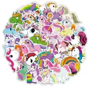 50 Pcs Pink Unicorn Theme Stickers Decals Skateboard Laptop ship free from us