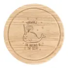Narwhals The Unicorns Of The Ocean Round Chopping Cheese Board Funny
