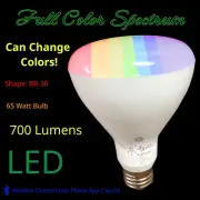 Color Changing C by GE BR30 LED Bluetooth Smart Flood (Box of 15 Bulbs) L-09