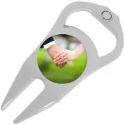 Married Rings Golf Ball Marker Divot Repair Tool Bottle Opener