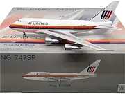 Pre-Built Model Aircraft Scale Highly Detailed Aircraft Model 1:400 14CM for United Airlines B747SP N140UA Diecast Airplane Miniature Miniature Airplane Model