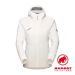 【MAMMUT 長毛象】RIME LIGHT IN FLEX HOODED 機能化纖連帽外套 白色 女款 #1013-02160