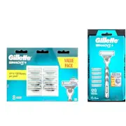 Gillette Mach3- 6 Cartridges 1 Handle+ 8 Cartridges
