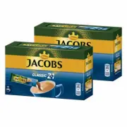 Jacobs 2in1 Instant Coffee Sticks, Pack of 2, 2 x 10 Single Servings